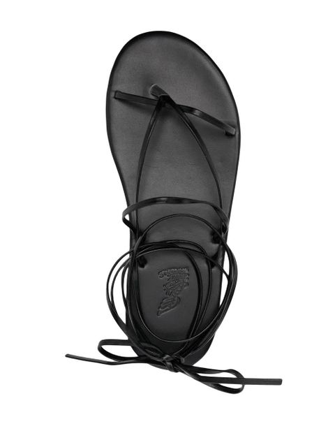 Ancient Greek Sandals leather ankle-tie sandals - Black - zdjęcie produktu nr 2