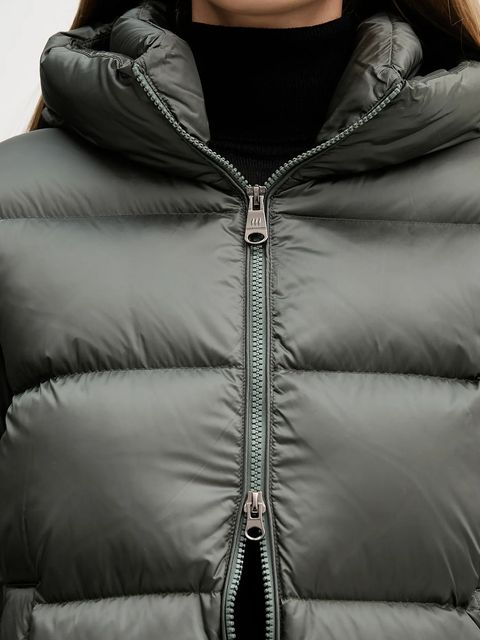 Hetrego kurtka puchowa ARINA kolor zielony zimowa oversize 8P600