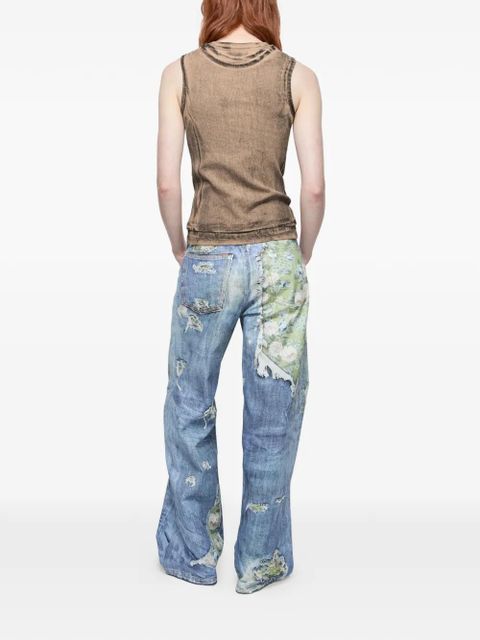 Acne Studios logo-print sleeveless top - Neutrals