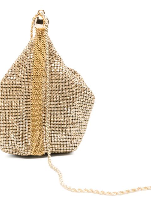 Cult Gaia Rue crystal-embellished clutch bag - Gold