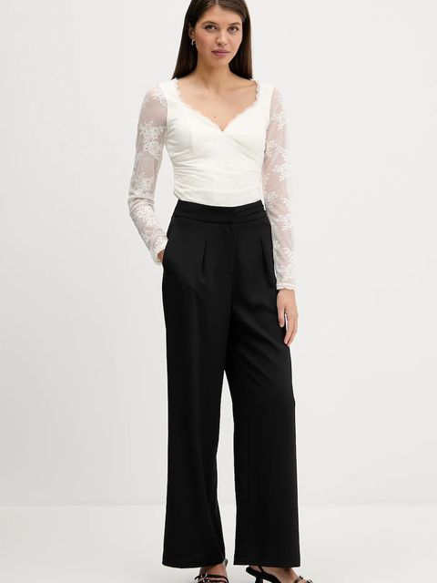 Abercrombie & Fitch bluzka damska kolor beżowy wzorzysta KI139-5872-178