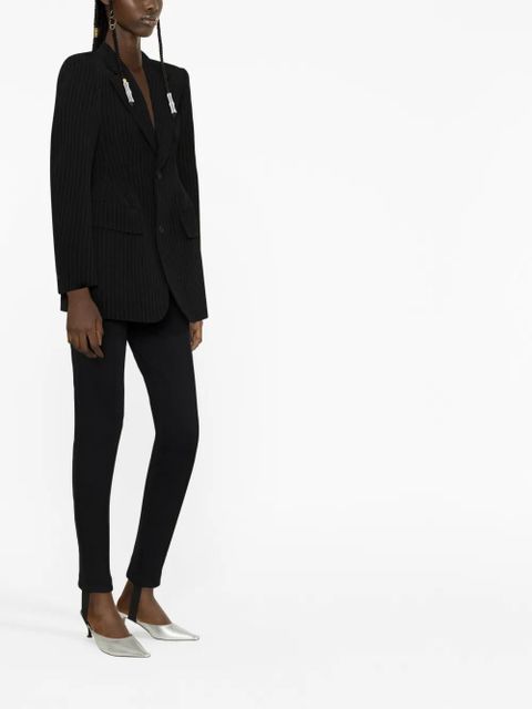 Balenciaga Hourglass pinstripe single-breasted blazer - Black