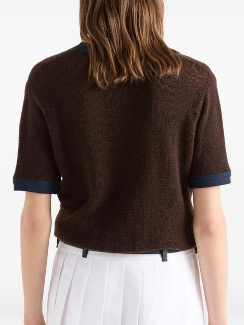 Prada short-sleeve sweater - Brown