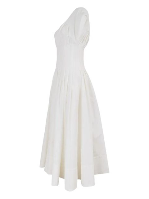 Simkhai Nina V-neck pleated midi dress - White - zdjęcie produktu nr 2
