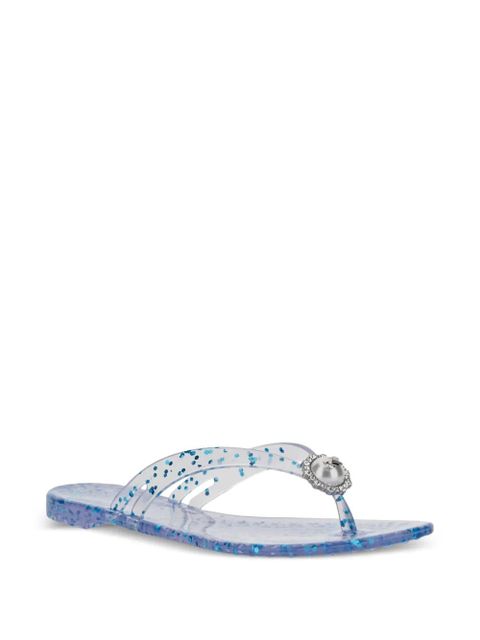 Casadei embellished flip-flops - White - zdjęcie produktu nr 2