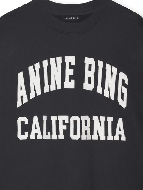 ANINE BING Miles organic-cotton sweatshirt - Black