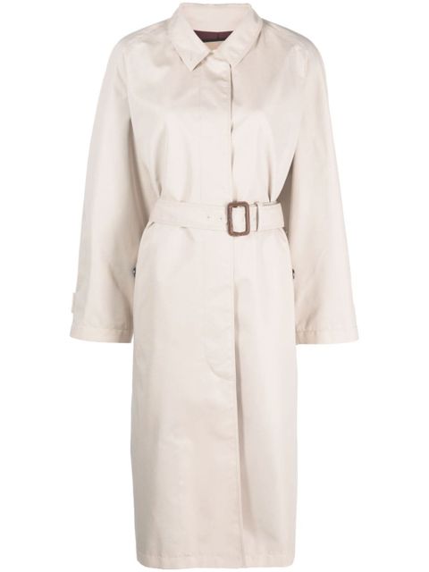 Gucci belted gabardine trench coat - Neutrals