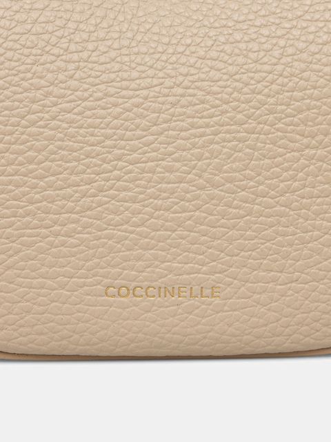 Coccinelle torebka skórzana kolor beżowy E5 PIP 53 01 01