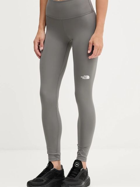 The North Face legginsy treningowe Flex 28IN damskie kolor szary gładkie NF0A8EJB0UZ1 - zdjęcie produktu nr 1