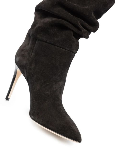 Paris Texas slouchy suede 85mm ankle boots - Black - zdjęcie produktu nr 2