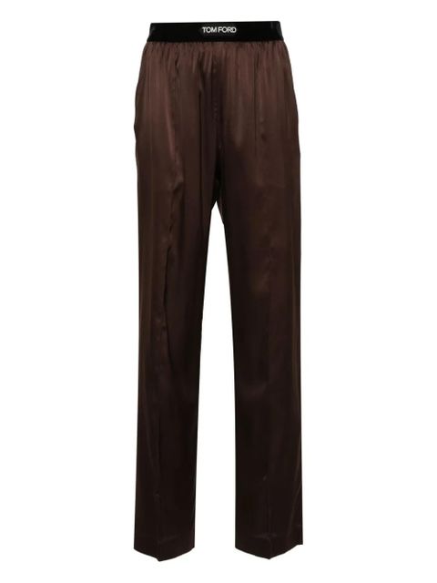 TOM FORD straight-leg pyjama bottoms - Brown - zdjęcie produktu nr 1