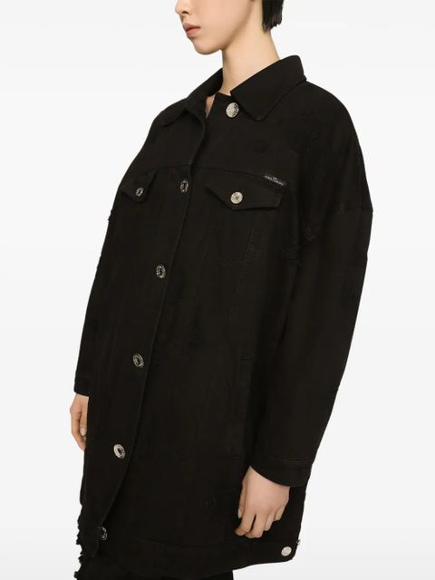 Dolce & Gabbana longline denim jacket - Black