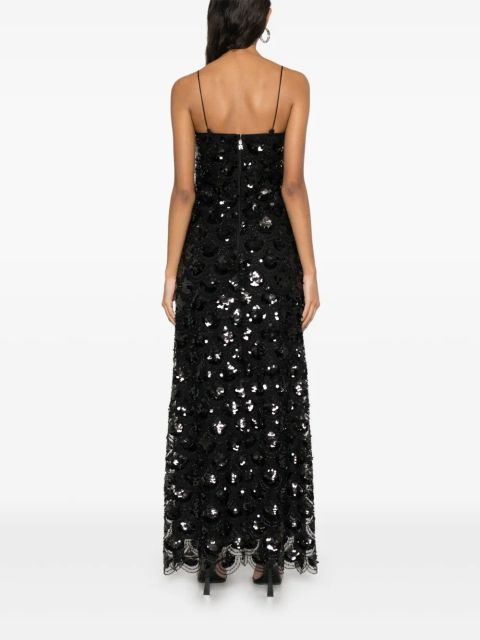 ROTATE BIRGER CHRISTENSEN sequinned maxi dress - Black