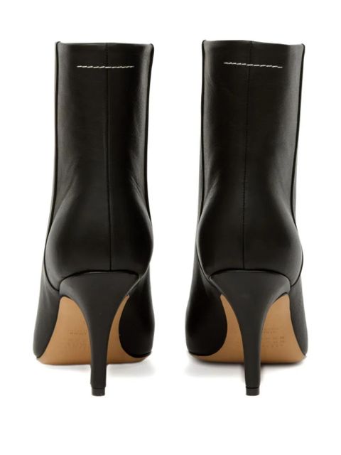 MM6 Maison Margiela Trunk leather boots - Black - zdjęcie produktu nr 2