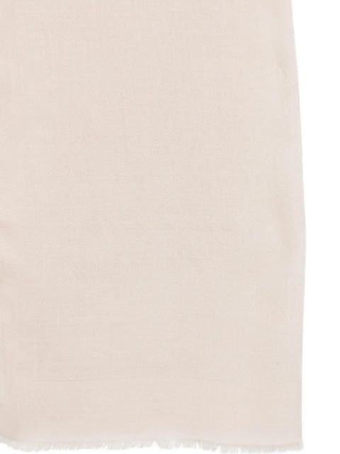Max Mara frayed mazzinnia scarf - Neutrals