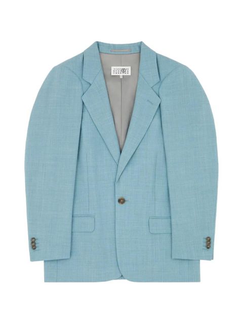 MM6 Maison Margiela long-sleeves blazer - Blue - zdjęcie produktu nr 1