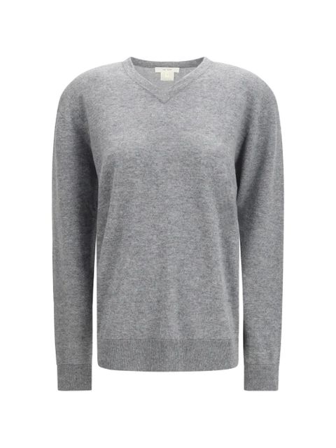 The Row Nian V-neck top - Grey - zdjęcie produktu nr 1