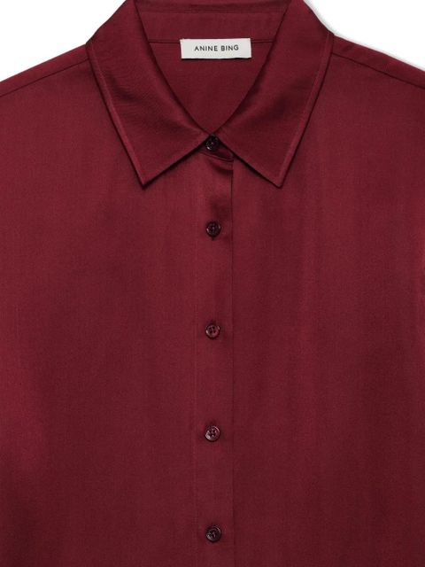 ANINE BING Amanda shirt - Red