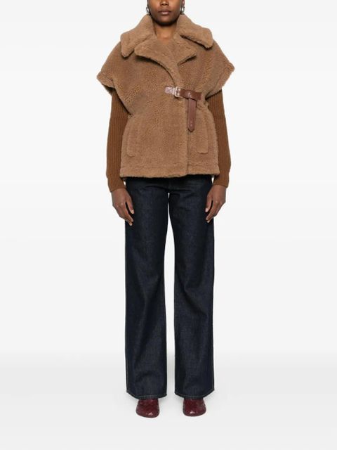 Max Mara Abavo faux-fur cape jacket - Brown - zdjęcie produktu nr 2
