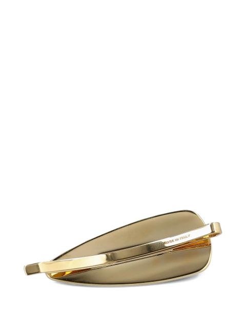 Miu Miu logo hair accessory - Gold - zdjęcie produktu nr 2