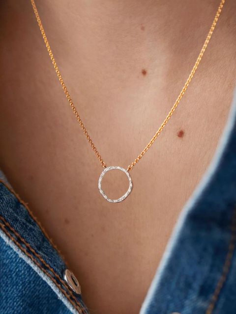 Monica Vinader Riva crystal-embellished necklace - Gold - zdjęcie produktu nr 2