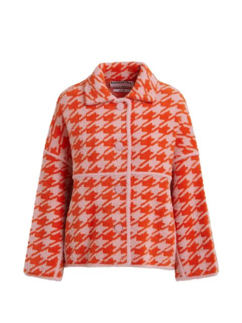 Essentiel Antwerp houndstooth button cardigan - Orange - zdjęcie produktu nr 1