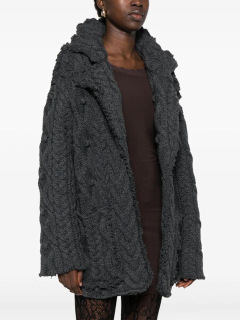 Alexander McQueen cable-knit cardigan - Grey