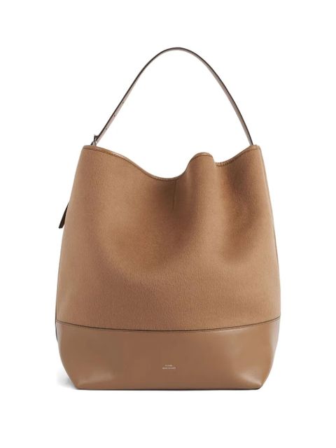 TOTEME belted doublé tote bag - Brown - zdjęcie produktu nr 1