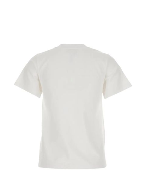 SHUSHU/TONG eyelet-embellished T-shirt - White - zdjęcie produktu nr 2