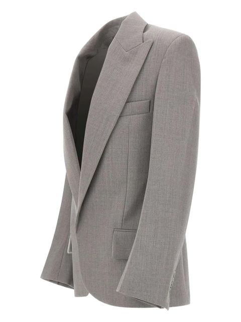Victoria Beckham peak-lapels wool blazer - Grey