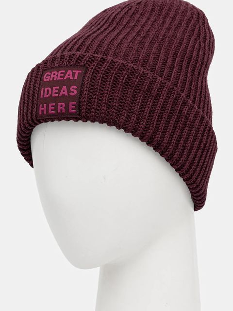 MAX&Co. czapka z dodatkiem wełny kolor fioletowy 2528576042200