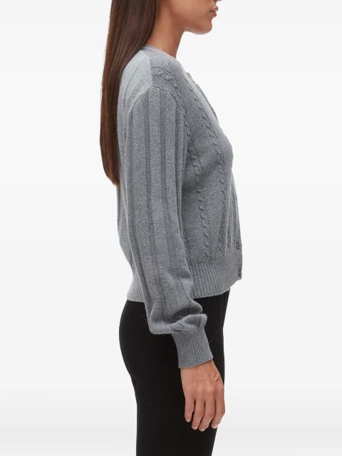 3.1 Phillip Lim cable-knit patchwork cardigan - Grey