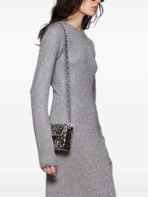 Rabanne metallic silver shoulder bag
