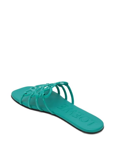 LOEWE Petal Anagram sandals - Green