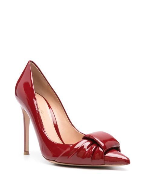 Gianvito Rossi 100mm leather pumps - Red