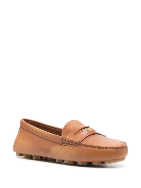 Miu Miu coin-detail leather loafers - Brown - zdjęcie produktu nr 2