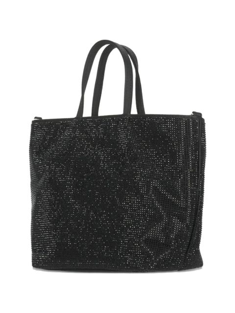 MC2 Saint Barth mini strass removable-strap tote bag - Black