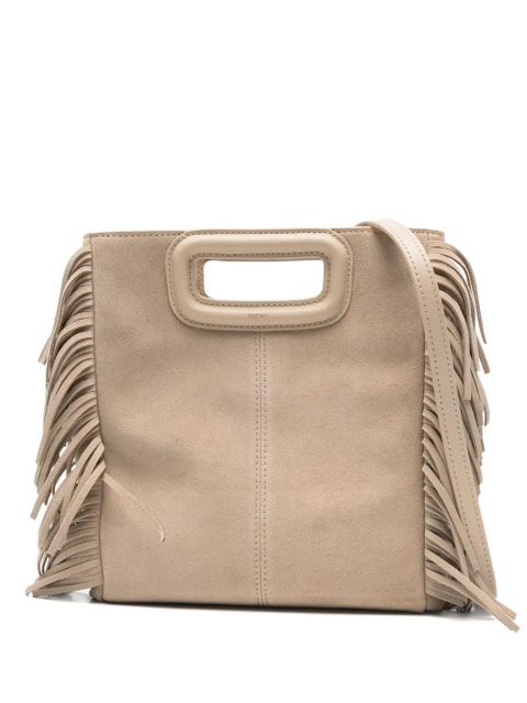 Maje fringed top-handle tote bag - Neutrals - zdjęcie produktu nr 1