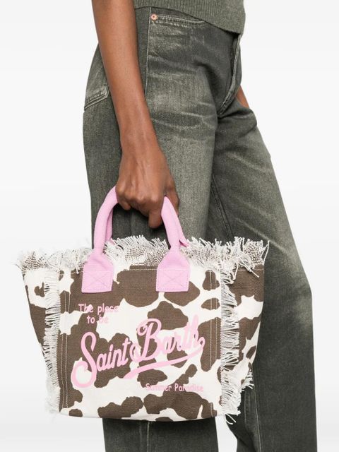 MC2 Saint Barth fringed cow print bag - Neutrals - zdjęcie produktu nr 2