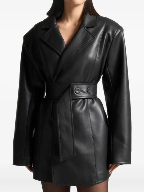 Manière De Voir belted blazer mini dress - Black