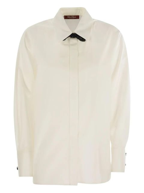 Max Mara bow-embellishment shirt - White - zdjęcie produktu nr 1