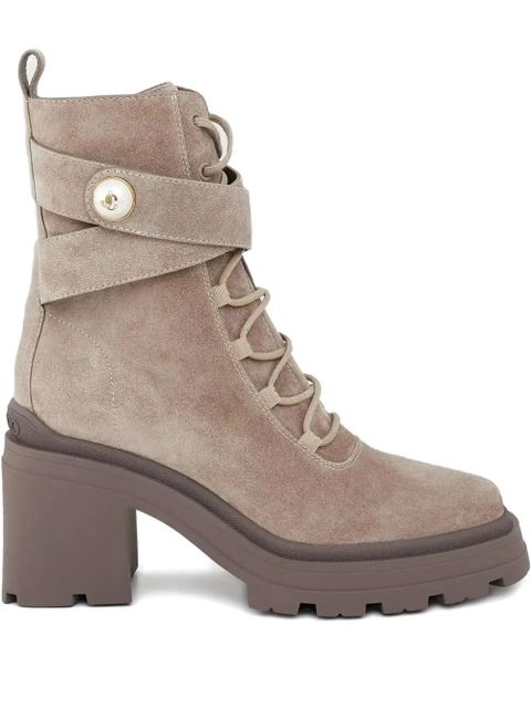 Jimmy Choo 80mm Noemi square-toe boots - Neutrals - zdjęcie produktu nr 1