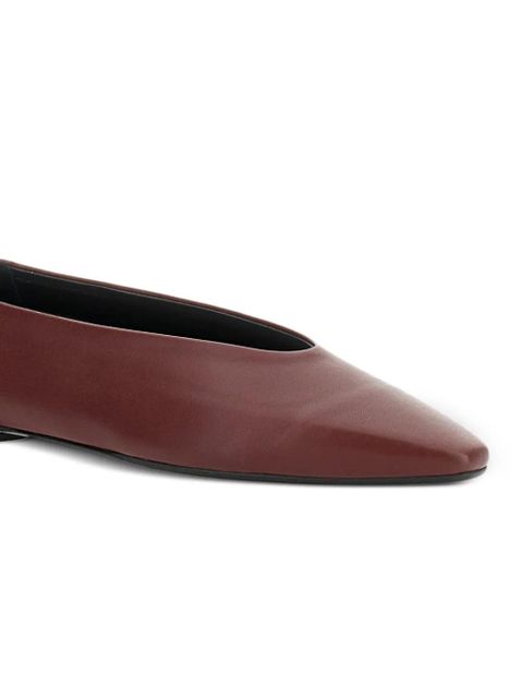 Aeyde squared-toe betty ballerina - Brown