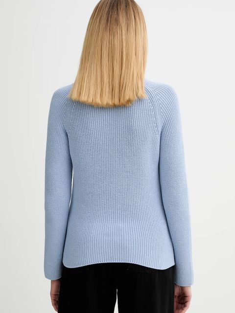 Marc O'Polo sweter bawełniany damski kolor niebieski 600605960323