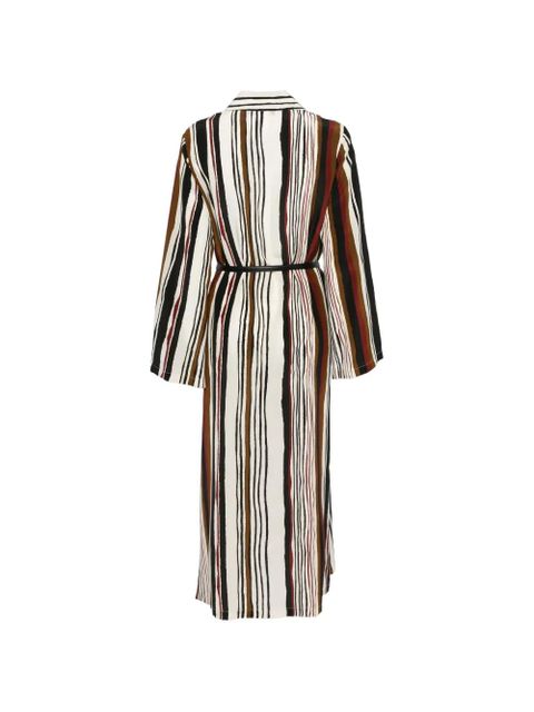 Max Mara Vanesio striped belted midi dress - Neutrals - zdjęcie produktu nr 2