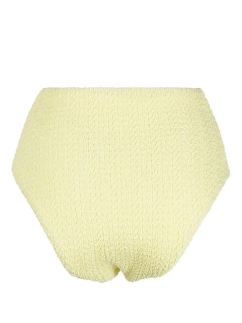 Nanushka textured high-waisted bikini bottoms - Yellow - zdjęcie produktu nr 2