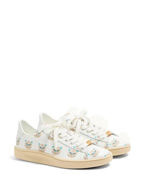 Valentino Garavani Royco Chat de la Maison-print sneakers - White - zdjęcie produktu nr 2