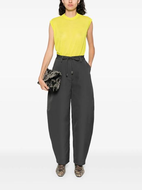 GANNI Curved trousers - Grey