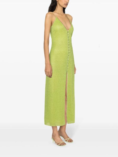 Oséree Lumière button-up dress - Green