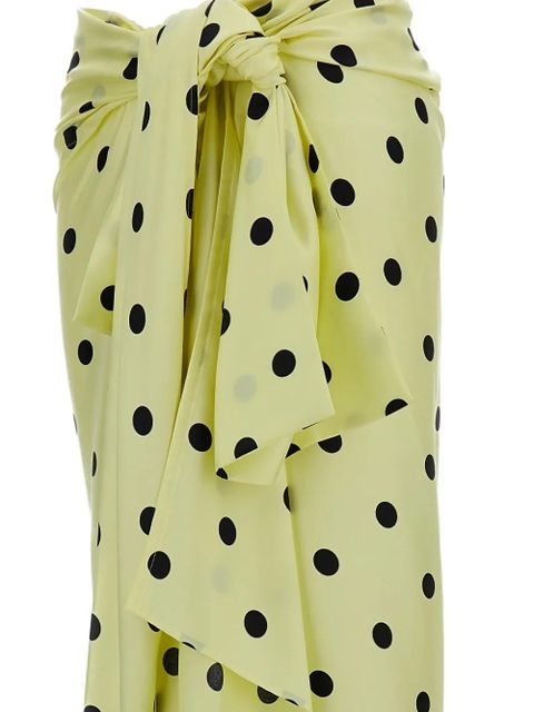 Sportmax Gentile polka-dot midi skirt - Yellow